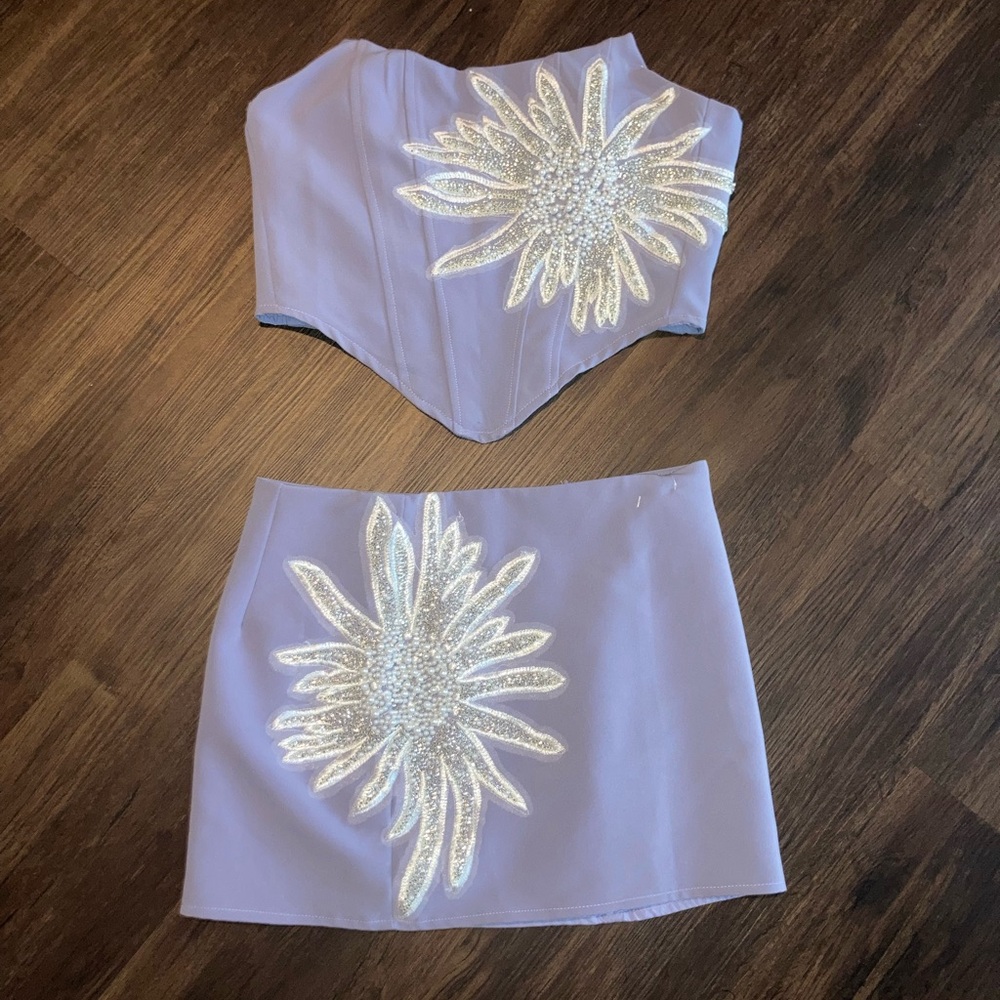 Miss guided women’s purple top and skirt size xs